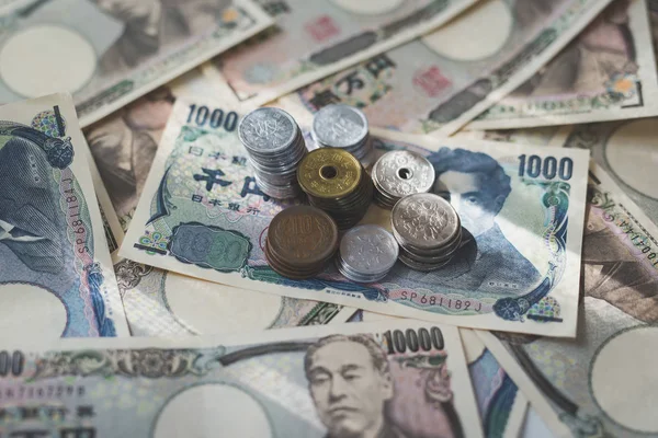 Billets en devises japonaises, Yen japonais — Photo