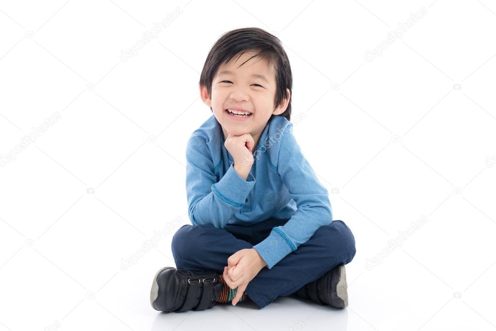 Asian boy and white