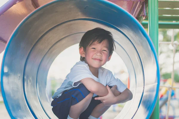 stock image child playing on playground