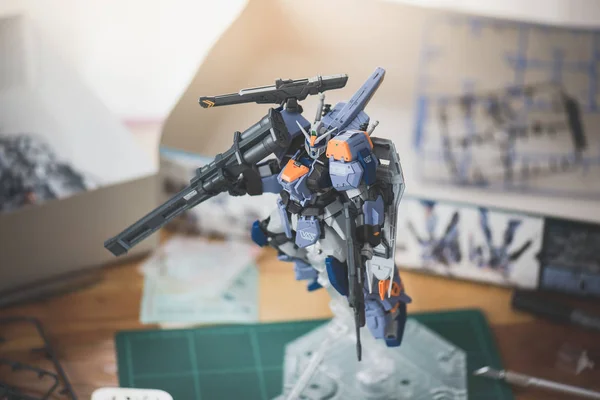 Bangkok Tajlandia Sierpnia 2016 Plastikowy Model Gat X102 Pojedynek Gundam — Zdjęcie stockowe