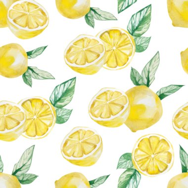 Suluboya yaz meyve desenli nar, yazlık tropikal kumaş. 