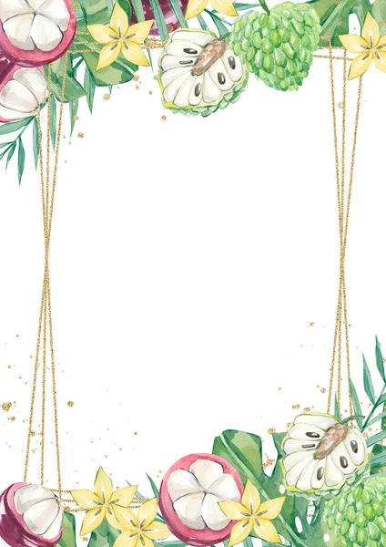 Suluboya yaz meyve desenli nar, yazlık tropikal kumaş. 