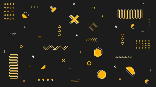 Sarı ve beyazın geometrik özelliklerini kullanan kaotik karanlık geometrik arkaplanlar. Kapaklara, pankartlara, posterlere, el ilanlarına ve afişlere uygulanabilir. Vektör