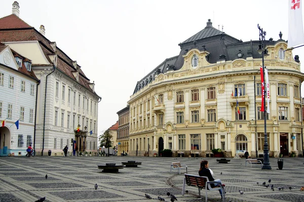 Sybin Eine Stadt Zentralrumänien Transsilvanien Der Hauptstadt Der Region Sibiu — Stockfoto