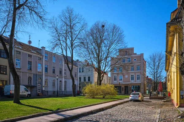 Typical view of Klaipeda, Lithuania town squares — Stock Photo, Image