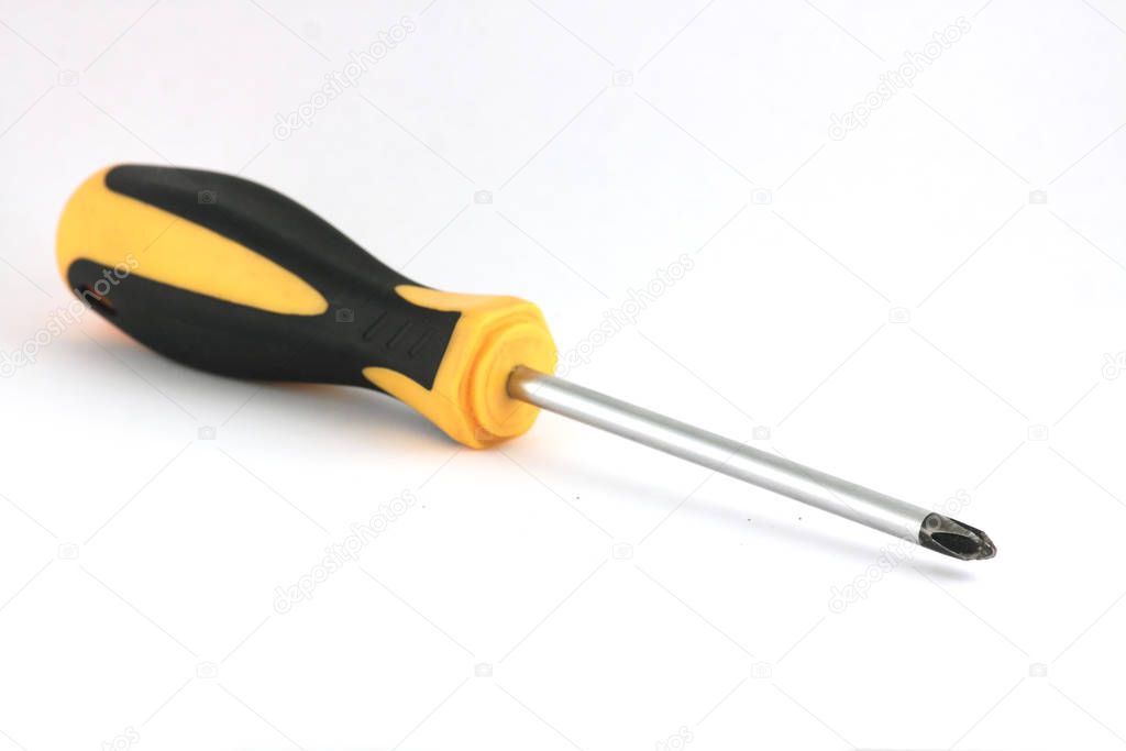 cross screwdriver isolated on white background