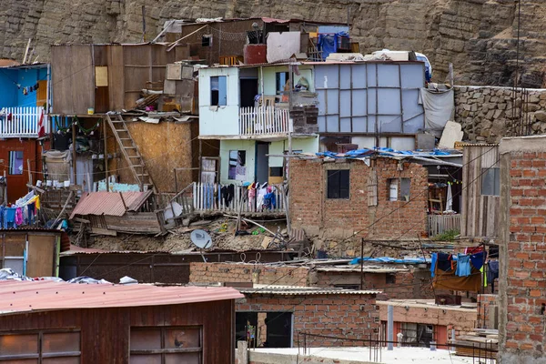 Lima Peru Diciembre 2019 Vista Los Barrios Bajos Lima Desde —  Fotos de Stock