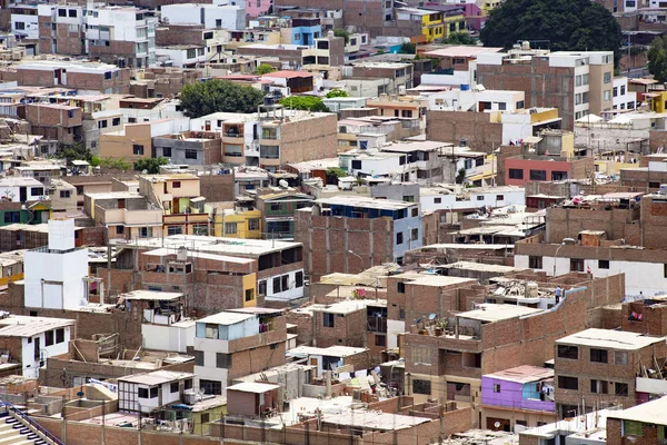 Lima Perú Diciembre 2019 Vista Aérea Los Distritos Pobres Lima —  Fotos de Stock