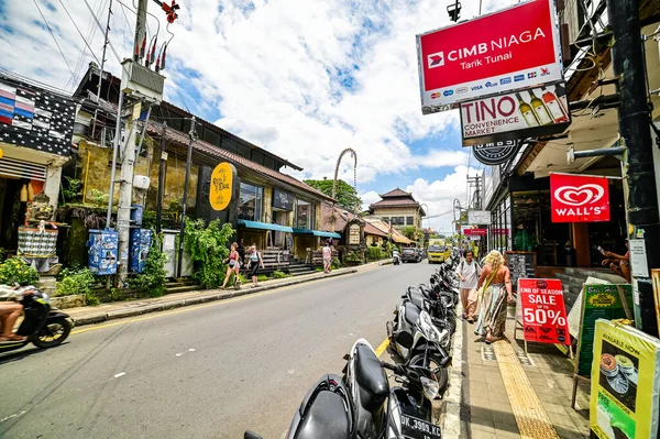 Gatan Ubud Stad Bali Indonesien — Stockfoto