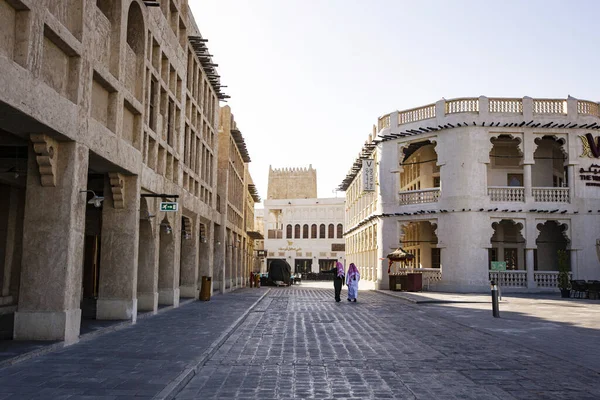 Doha Katar Únor 2020 Tradiční Starobylý Středovýchodní Trh Souq Waqif — Stock fotografie