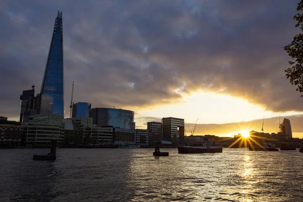 Skyline Londra Tramonto Shard Riferisce Anche Come Shard Glass Shard — Foto Stock