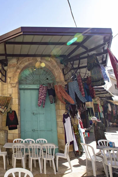 Old Traditional Arabic Market Street Jerusalem Old Town Israel — Stock Fotó