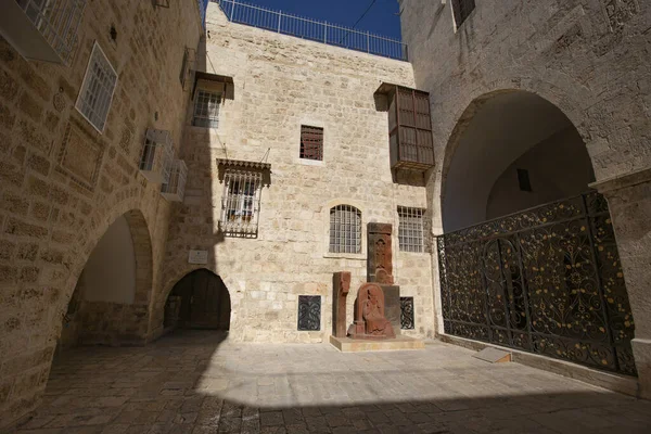 Jerusalem Israel Noviembre 2019 Detalles Arquitectura Iglesia Barrio Armenio Jerusalén — Foto de Stock