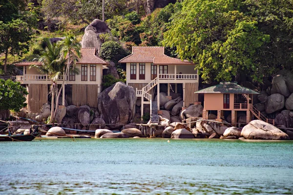 Tropische Villa Aan Zee Bij Koh Tao Thailand — Stockfoto