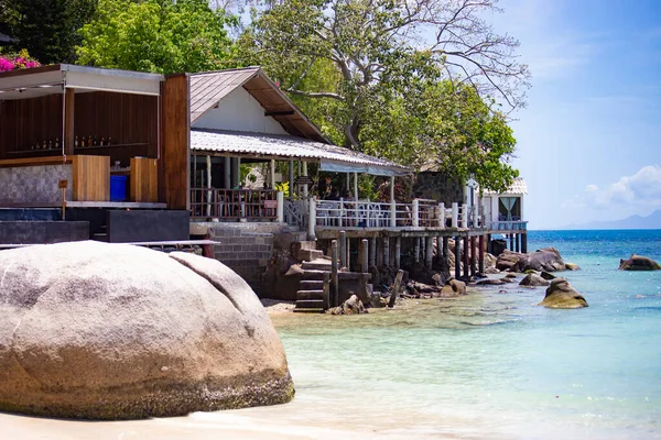 Tropical Beach Villa Sea Koh Tao Samui Thailand — Foto Stock