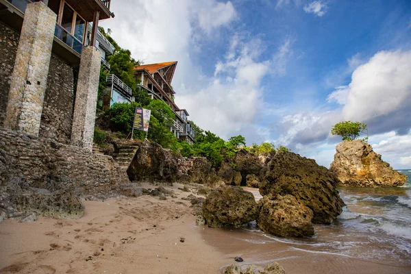 Bali Indonesia Febbraio 2020 Spiaggia Bali Bellissimo Resort Sulla Spiaggia — Foto Stock