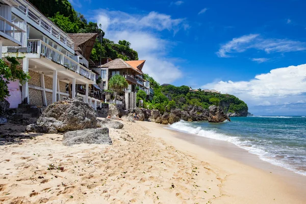 Bali Indonesien Februari 2020 Stranden Bali Vacker Semesterort Vid Bingin — Stockfoto