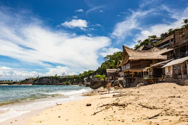 Bali Indonésia Fevereiro 2020 Praia Bali Bela Estância Praia Bingin — Fotografia de Stock