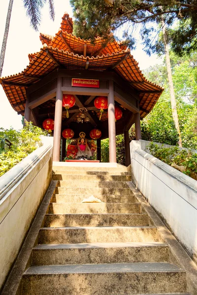 Arquitectura Tradicional Del Templo Tailandés Detalles Del Templo Budista Chiang —  Fotos de Stock