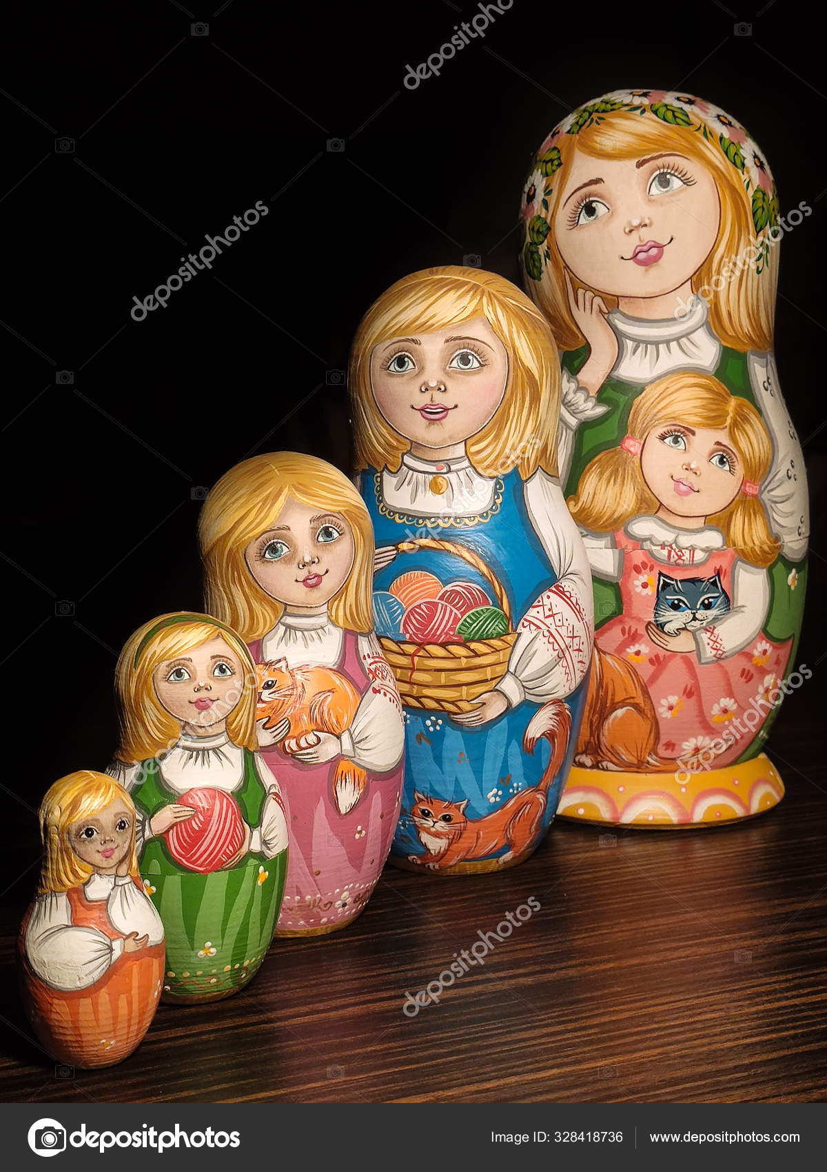wooden matryoshka dolls