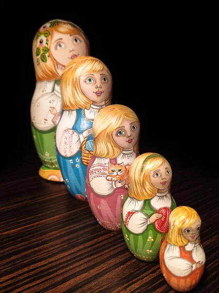 Matryoshka doll, Russian doll, Russian nesting doll, stacking dolls, wooden dolls.