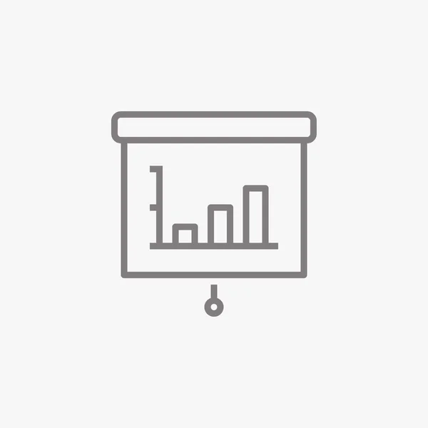 Thin line icon. Statistics — Stock Vector