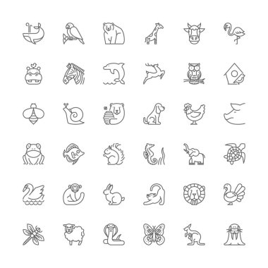 Satır simgeler. Hayvanlar