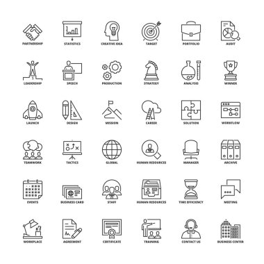 Anahat simgeleri. İş