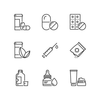 Anahat simgeleri. İlaçlar