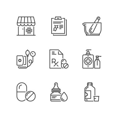 Anahat simgeleri. Eczane