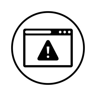 Tarayıcı, hata, uyarı, sayfa, bozuk bağlantı simgesi