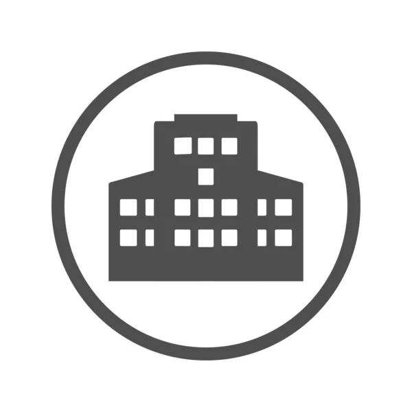 Gebäude, Wohnung Ikone — Stockfoto