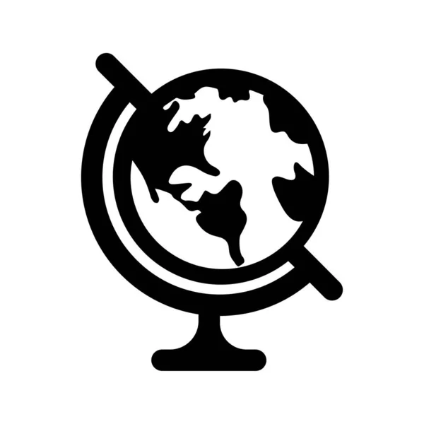 Ícone do globo de mesa / ícone do globo — Fotografia de Stock