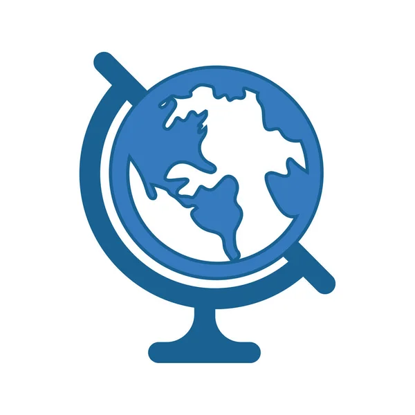 Schreibtisch Globus Symbol / Globus Symbol lizenzfreie Stockbilder