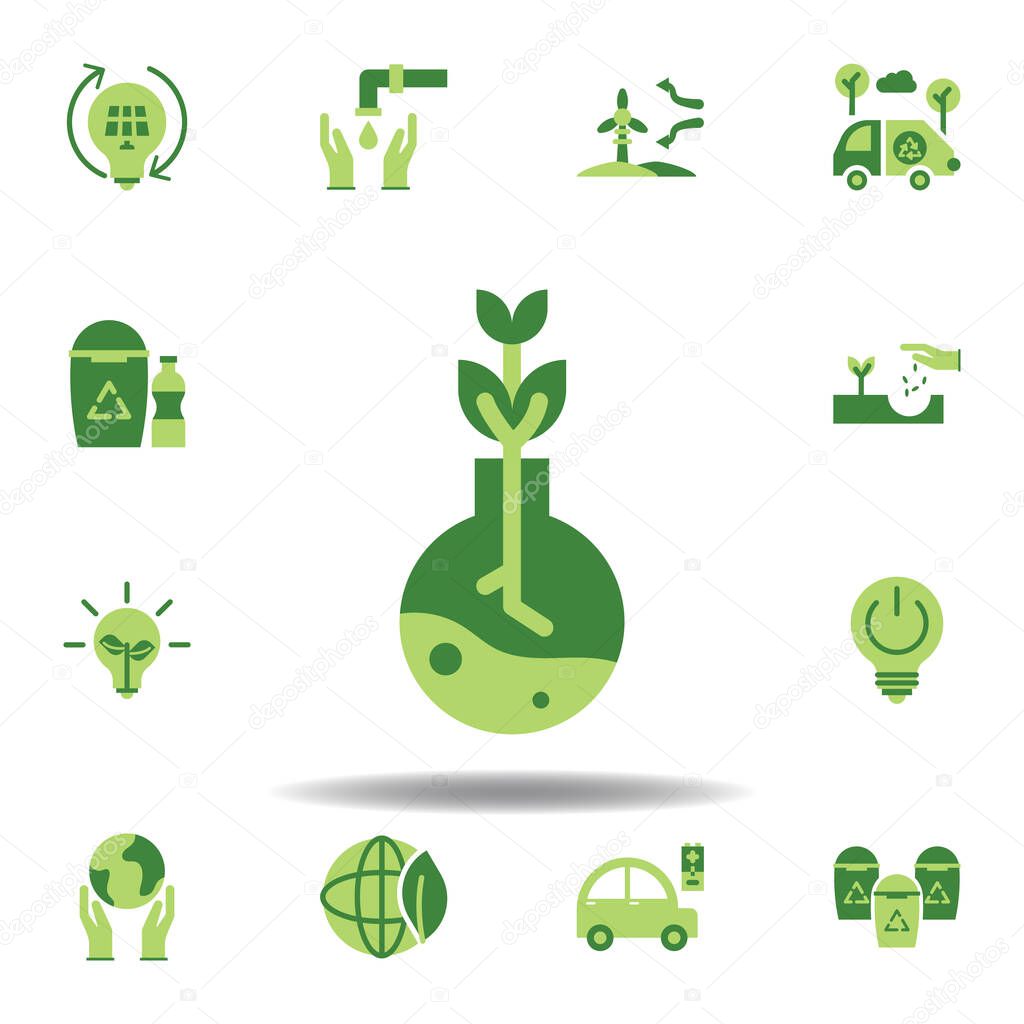 save the world, biology colored icon. Elements of save the earth illustration icon. Signs and symbols can be used for web, logo, mobile app, UI, UX