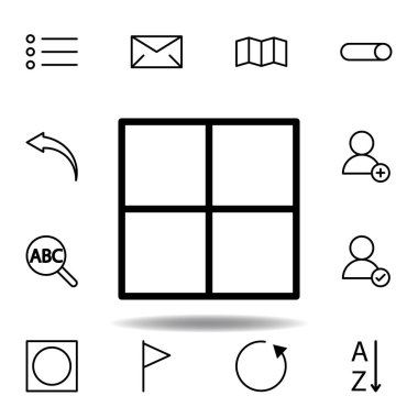 Page, bölüm simgesi. Web, logo, mobil uygulama, Ui, Ux için kullanılabilir