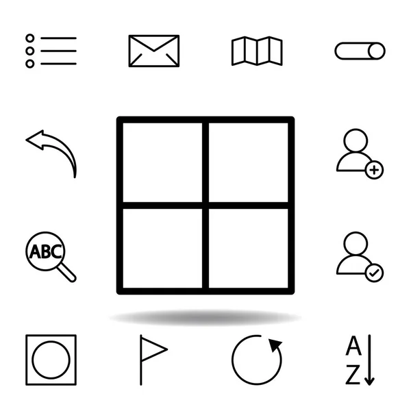 Página, icono de división. Puede ser utilizado para web, logotipo, aplicación móvil, interfaz de usuario, UX — Vector de stock