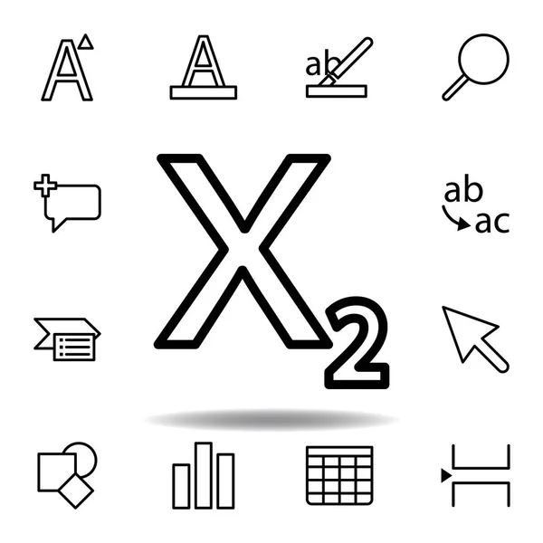 Иконка нижнего текста. Может использоваться для веб, логотип, мобильное приложение, пользовательский интерфейс, UX — стоковый вектор