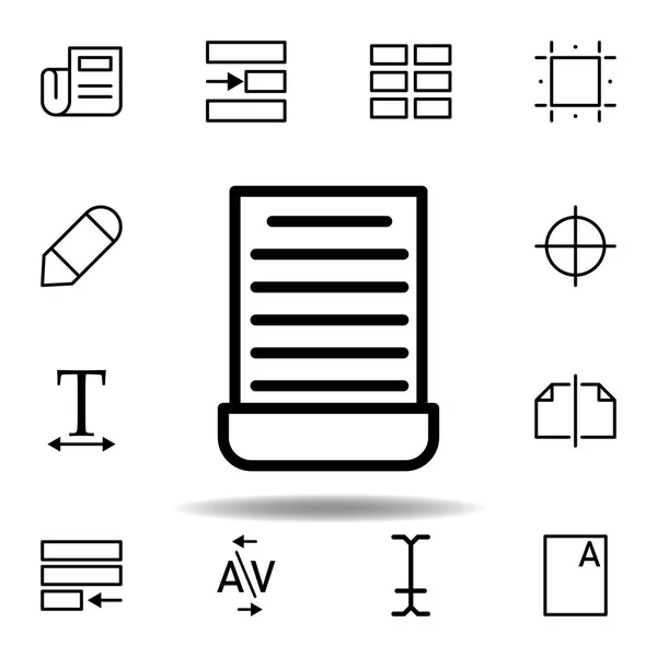 Corte, icono del documento. Puede ser utilizado para web, logotipo, aplicación móvil, interfaz de usuario, UX — Vector de stock