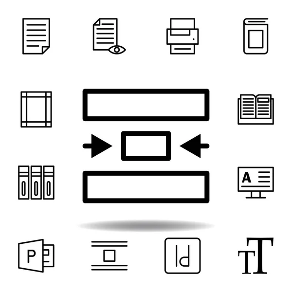 Ikona uprostřed. Lze použít pro web, logo, mobilní aplikaci, Ui, Ux — Stockový vektor