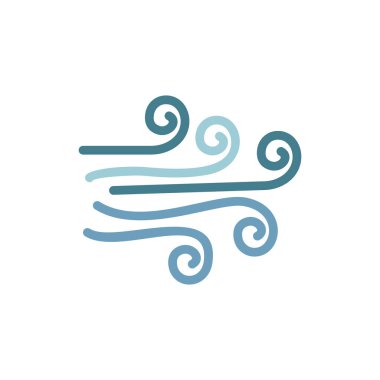 Kar fırtınası renk ikonu. Kış Harikalar Diyarı 'nın elementleri. Çok renkli ikonlar. Beyaz arkaplanda kaliteli grafik tasarım simgesi