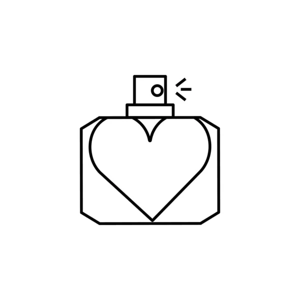Parfüm-Ikone. Elemente der Ikonen des Valentinstages. Zeichen, Symbole können für Web, Logo, mobile App, ui, ux verwendet werden — Stockvektor