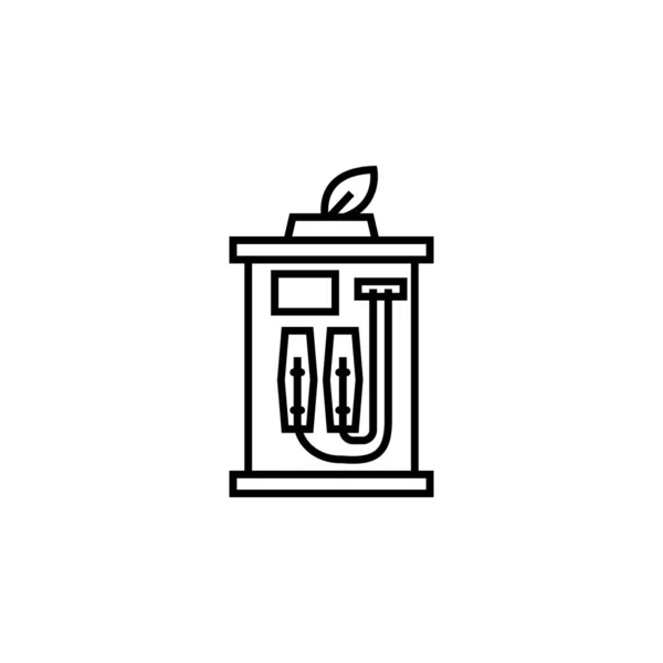 Icono de la línea de aceite. Elementos de la energía iconos de ilustración. Signos, símbolos se pueden utilizar para la web, logotipo, aplicación móvil, interfaz de usuario, UX — Archivo Imágenes Vectoriales