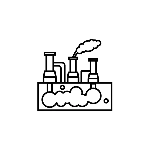Icona della linea geotermica. Elementi di illustrazione dell'energia icone. Segni, simboli possono essere utilizzati per il web, logo, app mobile, UI, UX — Vettoriale Stock