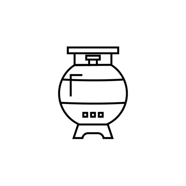 Gas, tubo de gas icono de la línea. Elementos de la energía iconos de ilustración. Signos, símbolos se pueden utilizar para la web, logotipo, aplicación móvil, interfaz de usuario, UX — Archivo Imágenes Vectoriales