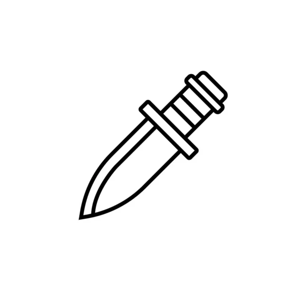 Messer, Werkzeuge und Utensilien, Waffen Linie Symbol. Elemente der Proteste illustrieren Symbole. Zeichen, Symbole können für Web, Logo, mobile App, ui, ux verwendet werden — Stockvektor
