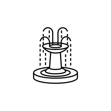 Çeşme hattı simgesi. Düğün illüstrasyon simgeleri. İşaretler, semboller ağ, logo, mobil uygulama, Ui, Ux için kullanılabilir