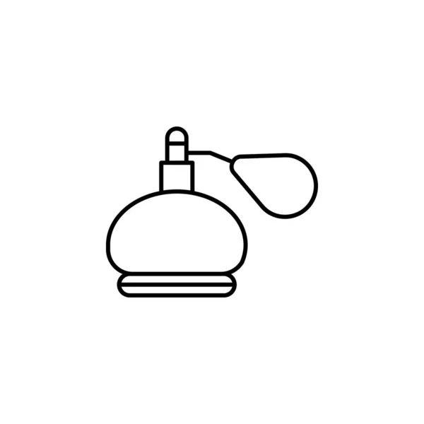 Ícone da linha de perfume. Elementos de ícones de ilustração de casamento. Sinais, símbolos podem ser usados para web, logotipo, aplicativo móvel, UI, UX — Vetor de Stock