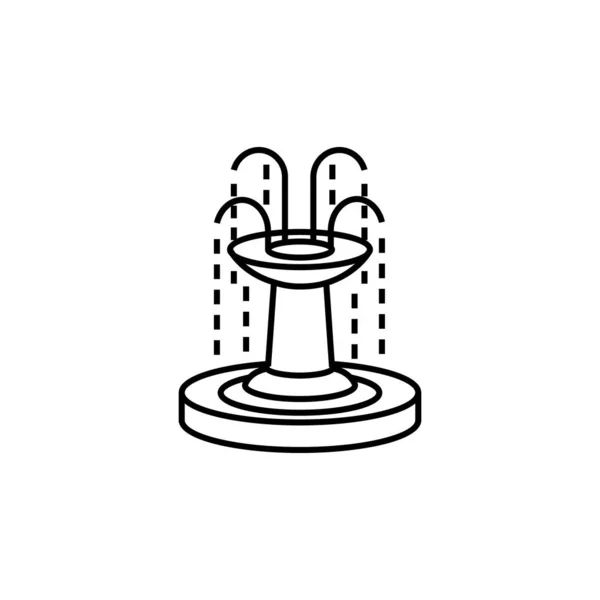 Brunnenlinien-Symbol. Elemente der Ikonen der Hochzeitsillustration. Zeichen, Symbole können für Web, Logo, mobile App, ui, ux verwendet werden — Stockvektor