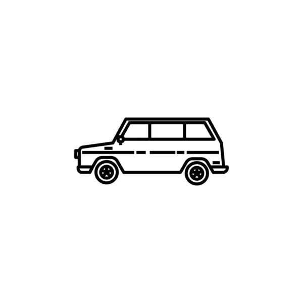 Máquina, icono de línea de coche. Elementos de iconos de ilustración de boda. Signos, símbolos se pueden utilizar para la web, logotipo, aplicación móvil, interfaz de usuario, UX — Vector de stock